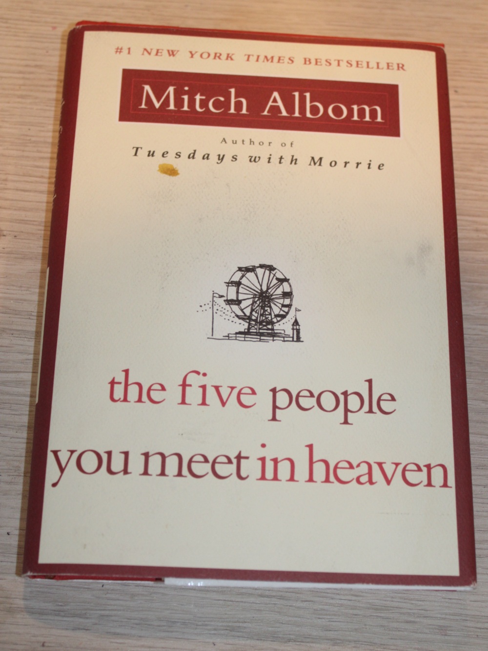 The Five People You Meet in Heaven Mitch Albom Hardcover Book 2003 Novel